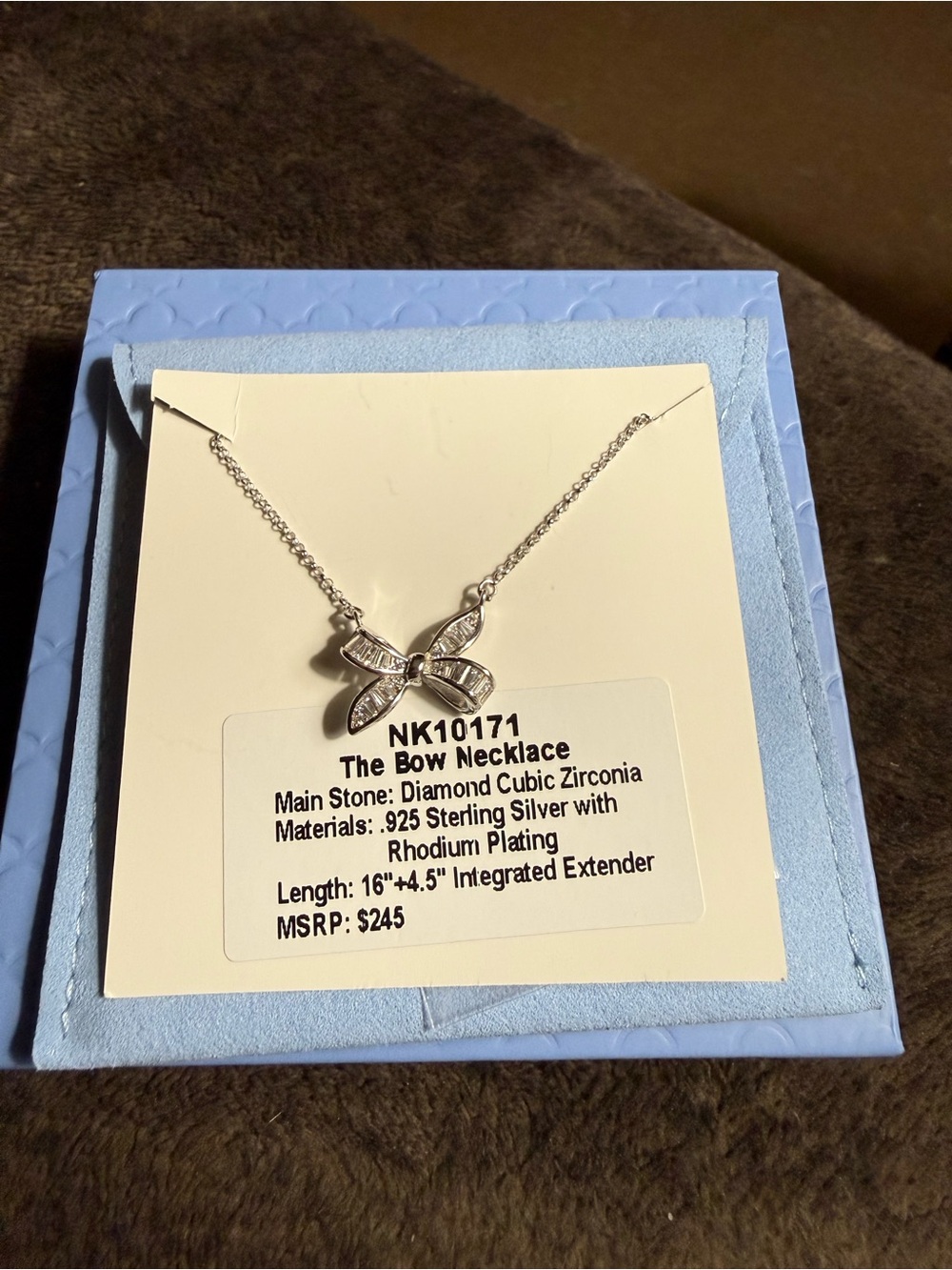 BP Sterling Collection Bow Necklace